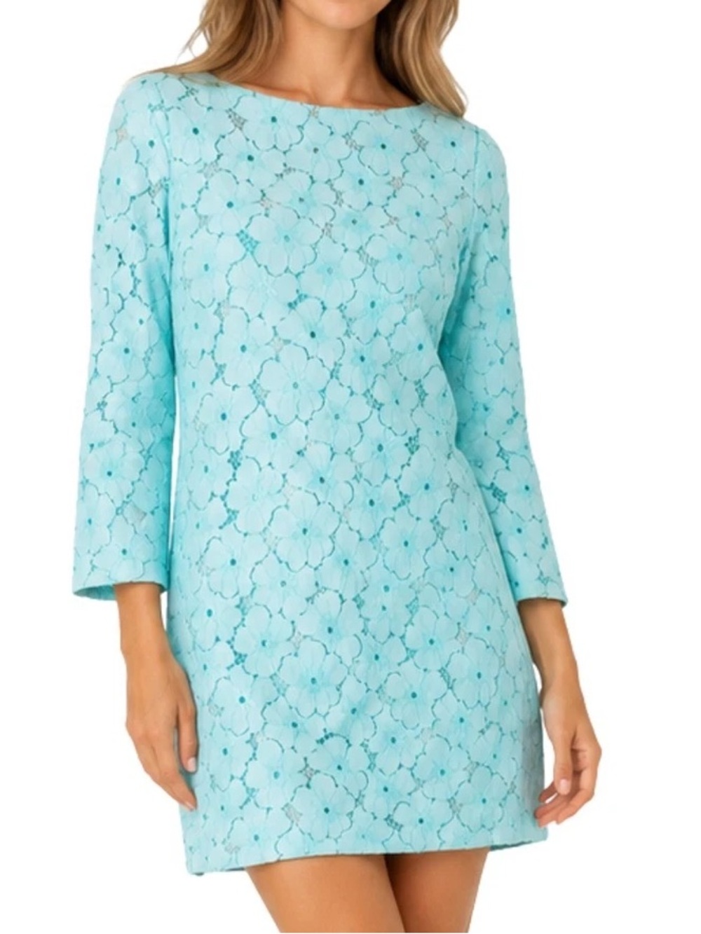 Diane Von Furstenberg Sarita Flower Lace Sheath Dress